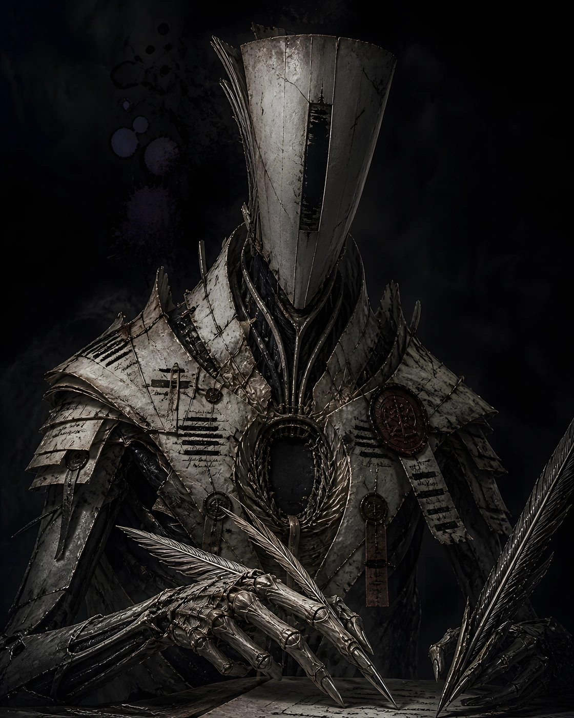 Portrait of Quire, the Ninth Hand, man protagonist for The Virii.
